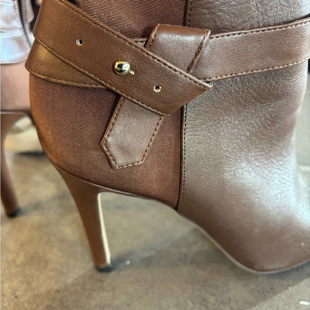 Brown Leather Ankle Boots